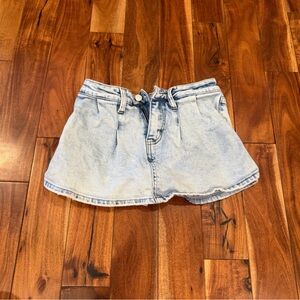 BKE KanCan Blue Denim girl skort Shorts size 14